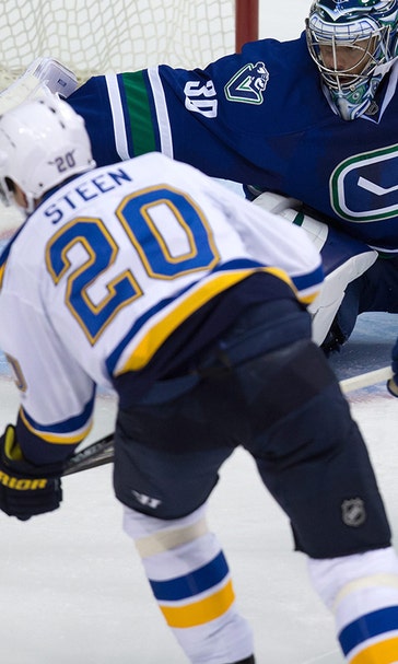 Steen leads the way as Blues survive late Canucks surge 4-3
